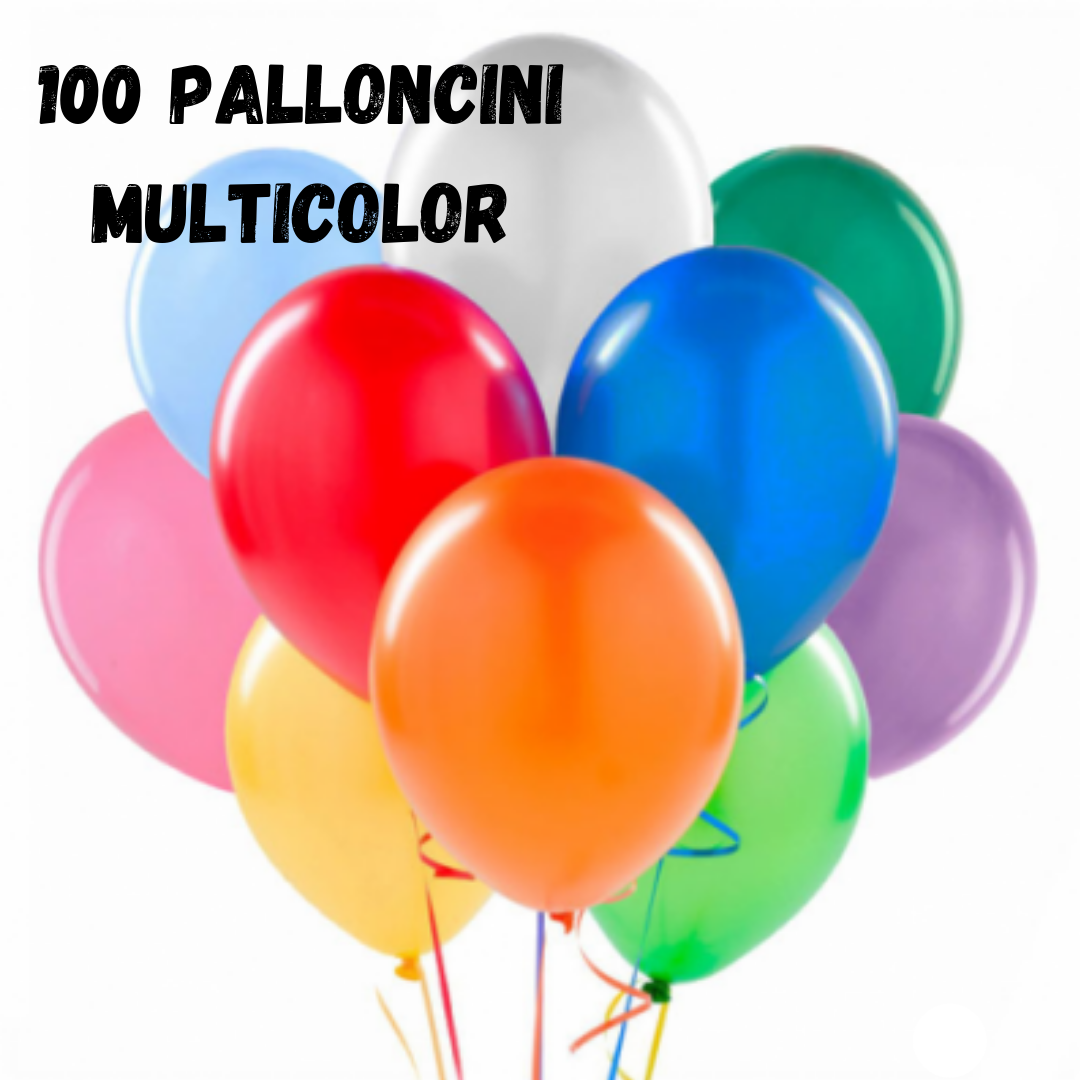 Palloncini colorati Sacchetto 100 pz. palloncini in lattice – Gioeca